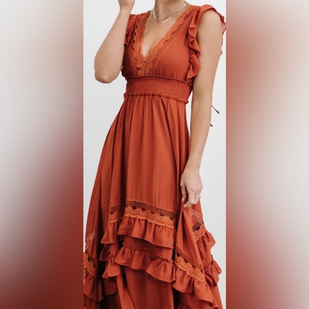Baltic Born | Jasmine Maxi Dress | Size XL | Color Rust / Never worn w/tag